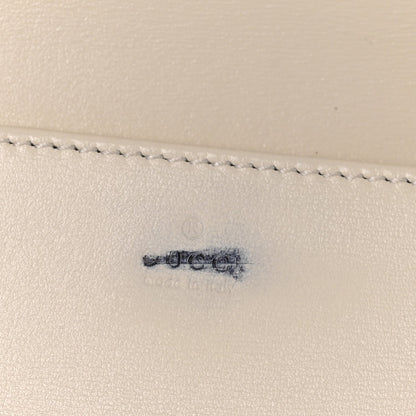 Boarded Plutone Calfskin Horsebit 1955 Wallet On Chain Mystic White