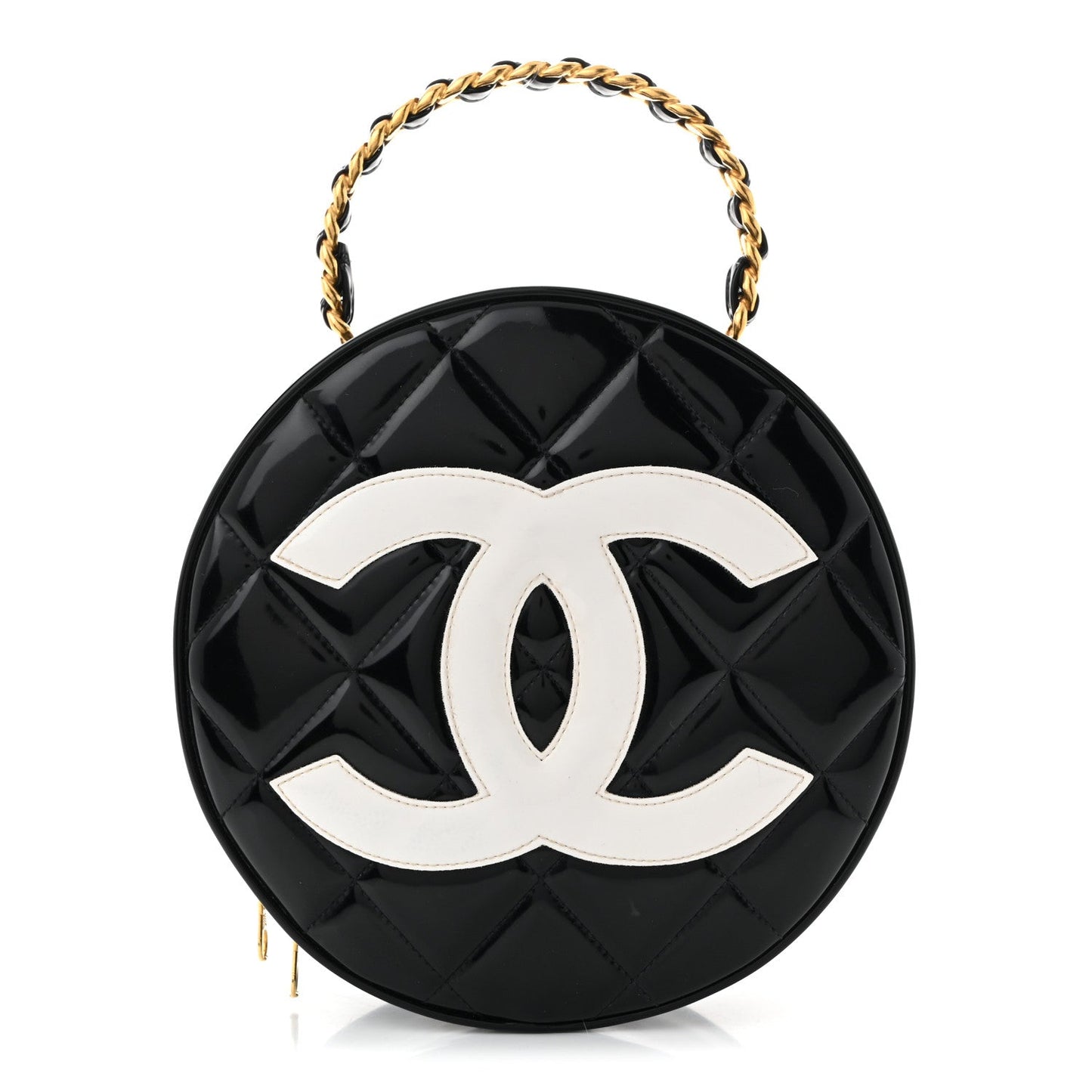 Patent CC Round Vanity Case Black