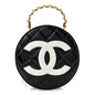 Patent CC Round Vanity Case Black