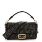 Fabric Jacquard FF 1974 Medium Baguette Tobacco Moro Black