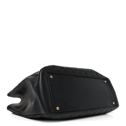 Caviar Quilted XL Grand Shopping Tote GST Black