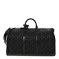 Jacquard Monogram Light Up Keepall Bandouliere 50  Black