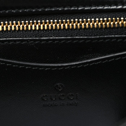 Lambskin Small GG Milano Top Handle Shoulder Bag Black