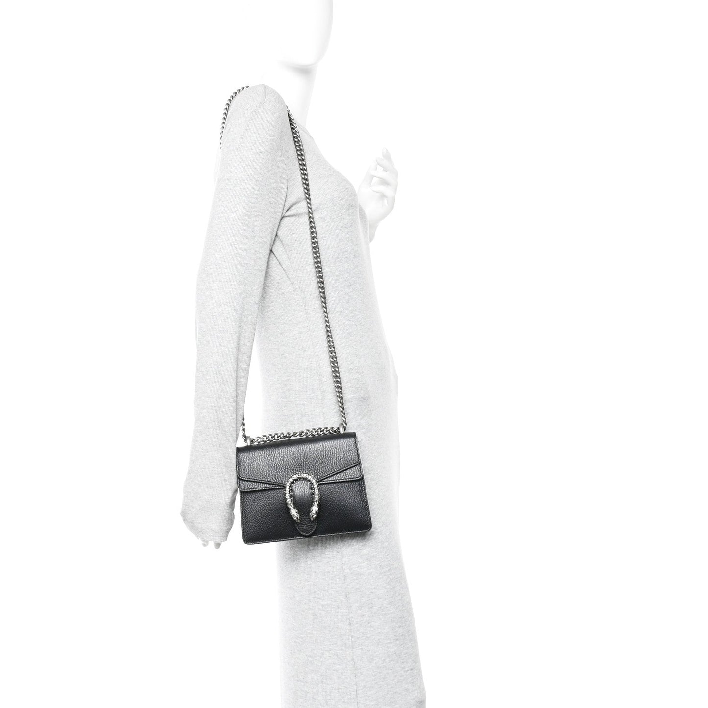 Calfskin Mini Dionysus Shoulder Bag Black