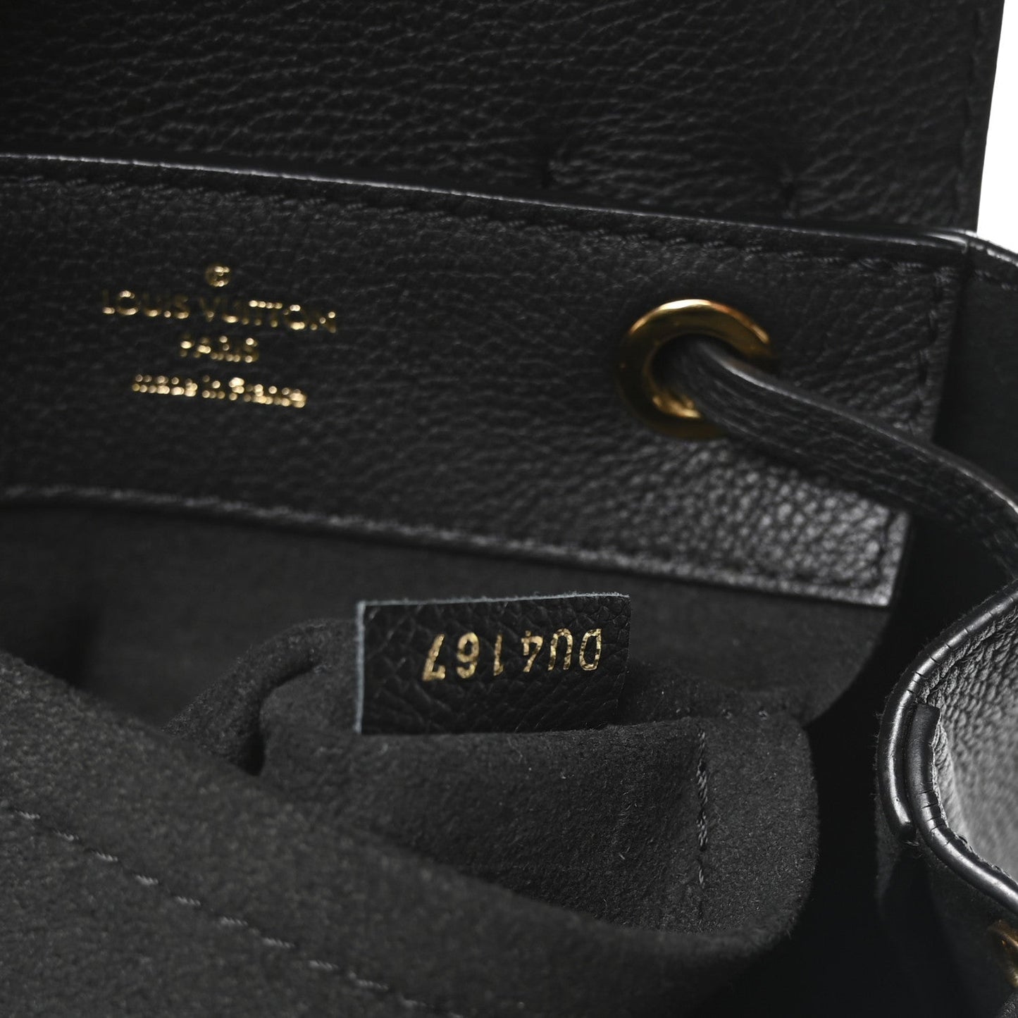 Calfskin Lockme Mini Backpack Black