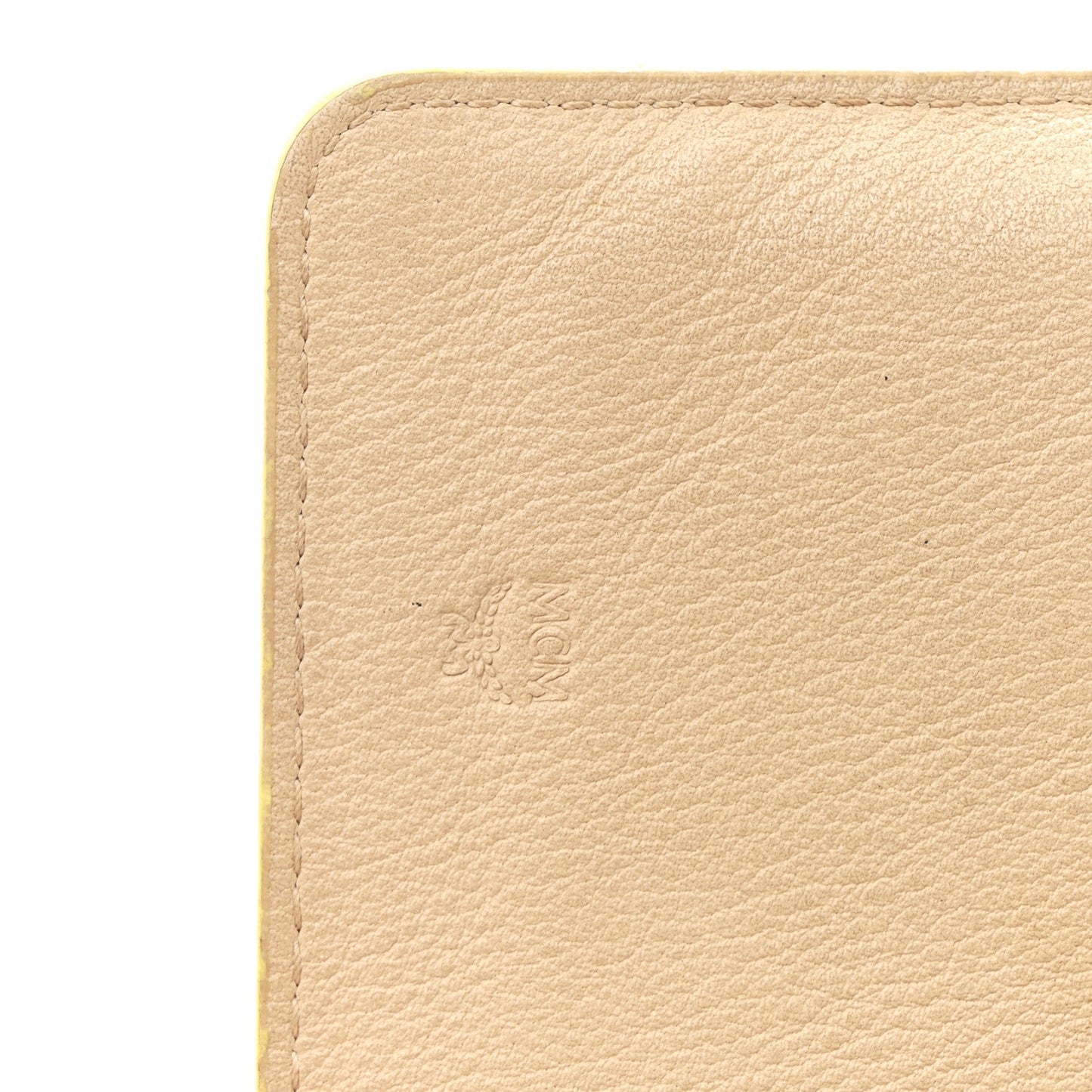 Calfskin Ottomar Klara Tri Fold Phone Wallet On Strap Croissant