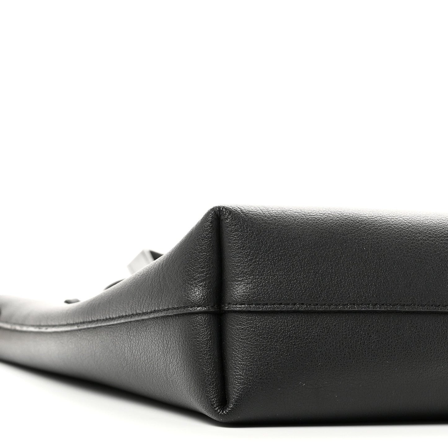 Calfskin Toy Shopping Tote Black
