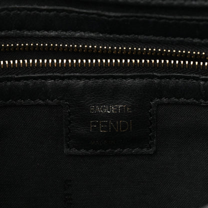 Nappa FF 1974 Embossed Baguette Black