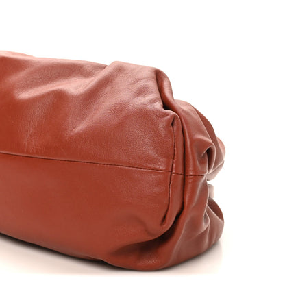 Smooth Butter Calf The Pouch Oversized Clutch Rust