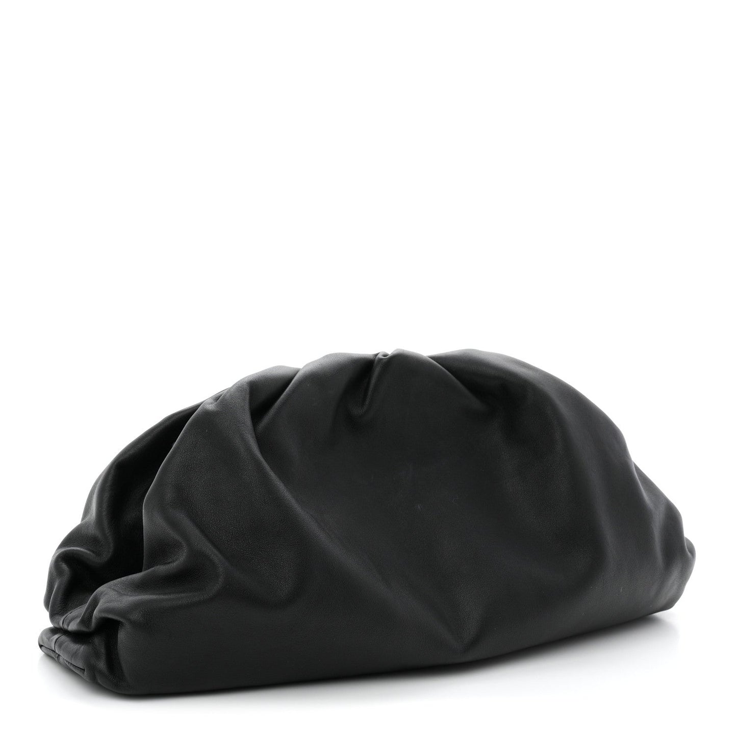 Smooth Butter Calf The Pouch Oversized Clutch Black