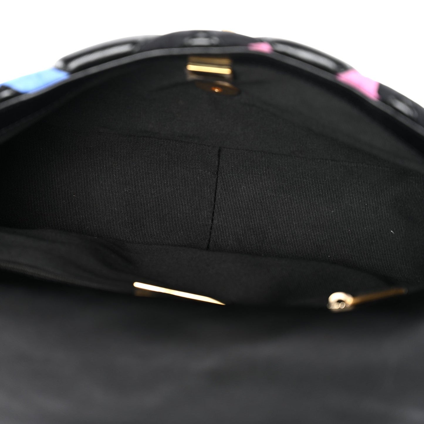 Lambskin Printed Fabric Medium Chanel 19 Flap Black Multicolor