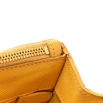 Saffiano Lux Small Galleria Double Zip Tote Soleil