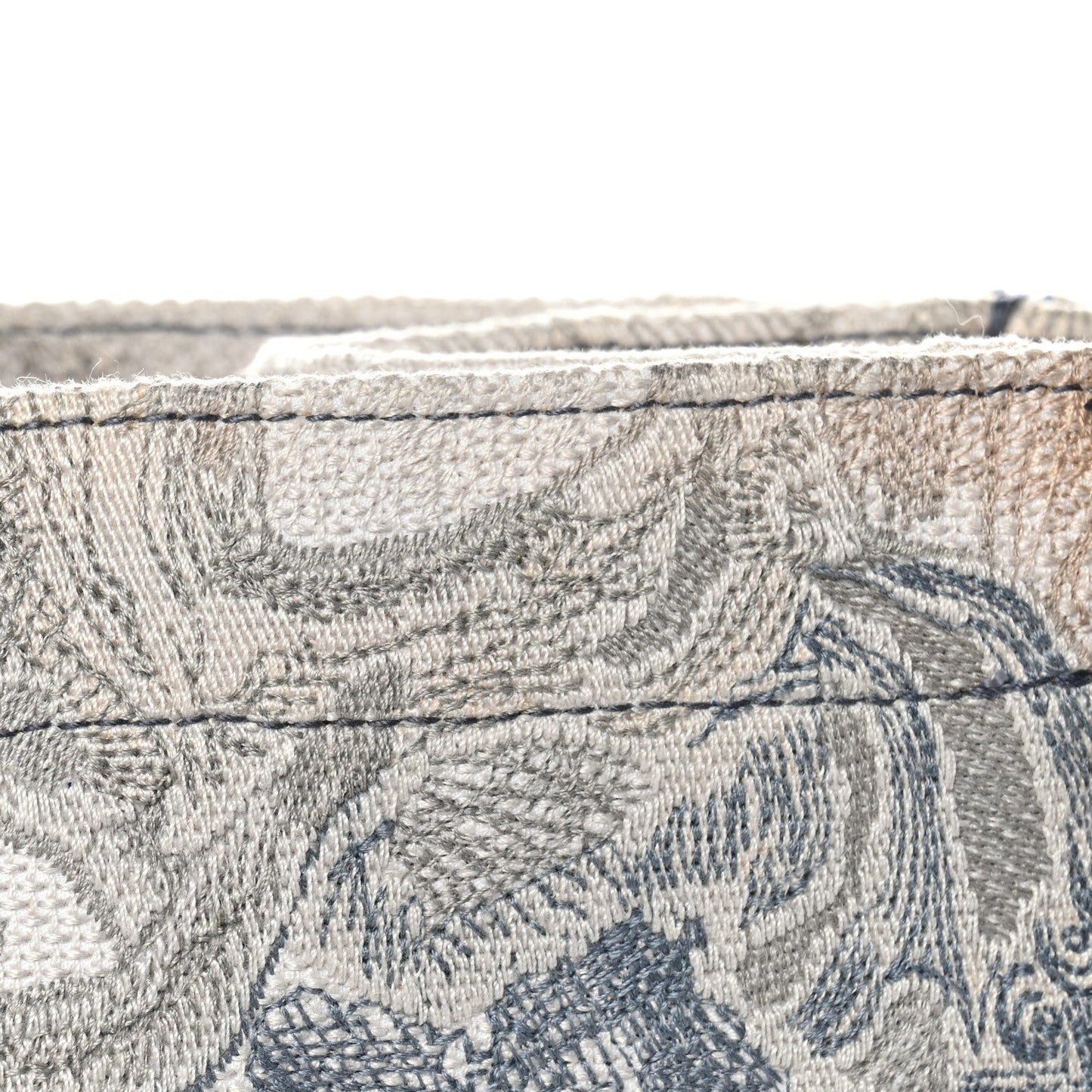 Gradient Canvas Embroidered Large Dioriviera Toile De Jouy Book Tote Blue