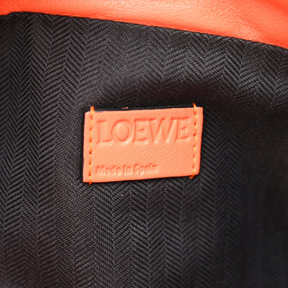 Calfskin Embossed Anagram Yago Knot Bag Orange
