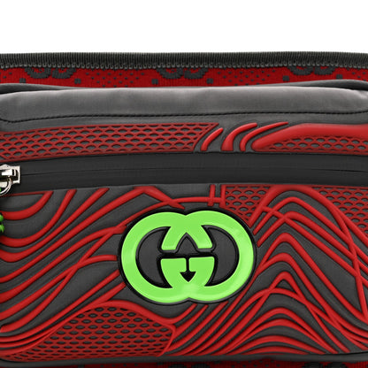 Jersey GG Monogram All Over Sporty Belt Bag Green Grey Multicolor