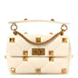 Nappa Medium Roman Stud Shoulder Bag Ivory