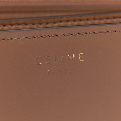Box Calfskin Medium Classic Box Flap Bag Camel