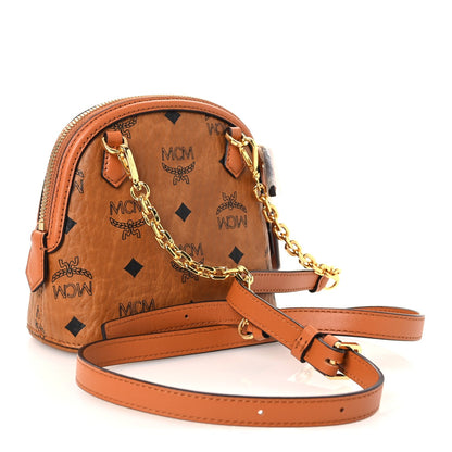 Visetos Mini Anna Crossbody Bag Cognac