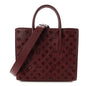 Calfskin Spikes Loubinthesky Medium Paloma Bordeaux