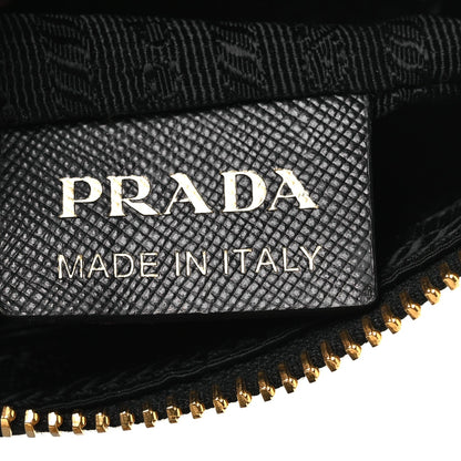 Tessuto Bandoliera Logo Shoulder Bag Gold Black