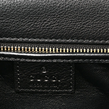 Roxy Calfskin Small Blondie Top Handle Shoulder Flap Bag Black