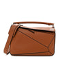 Calfskin Medium Puzzle Bag Tan
