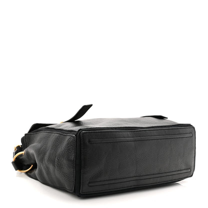Calfskin Muse Two Messenger Black