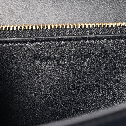 Box Calfskin Medium Classic Box Flap Bag Navy