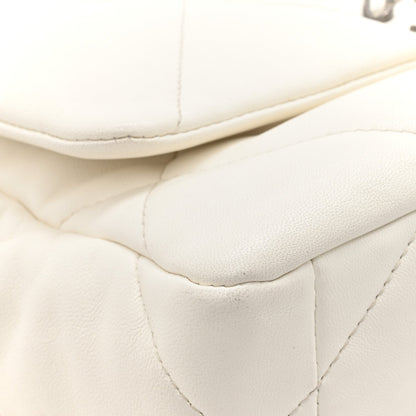 Lambskin Quilted Medium Chanel 19 Flap White