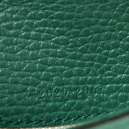 Dollar Calfskin Crystal Mini Dionysus Top Handle Bag Emerald