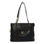 Caviar Flap Shoulder Bag Black