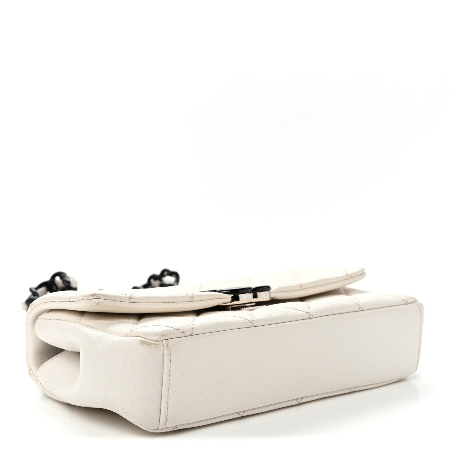 Caviar Quilted My Everything Small Flap White Black
