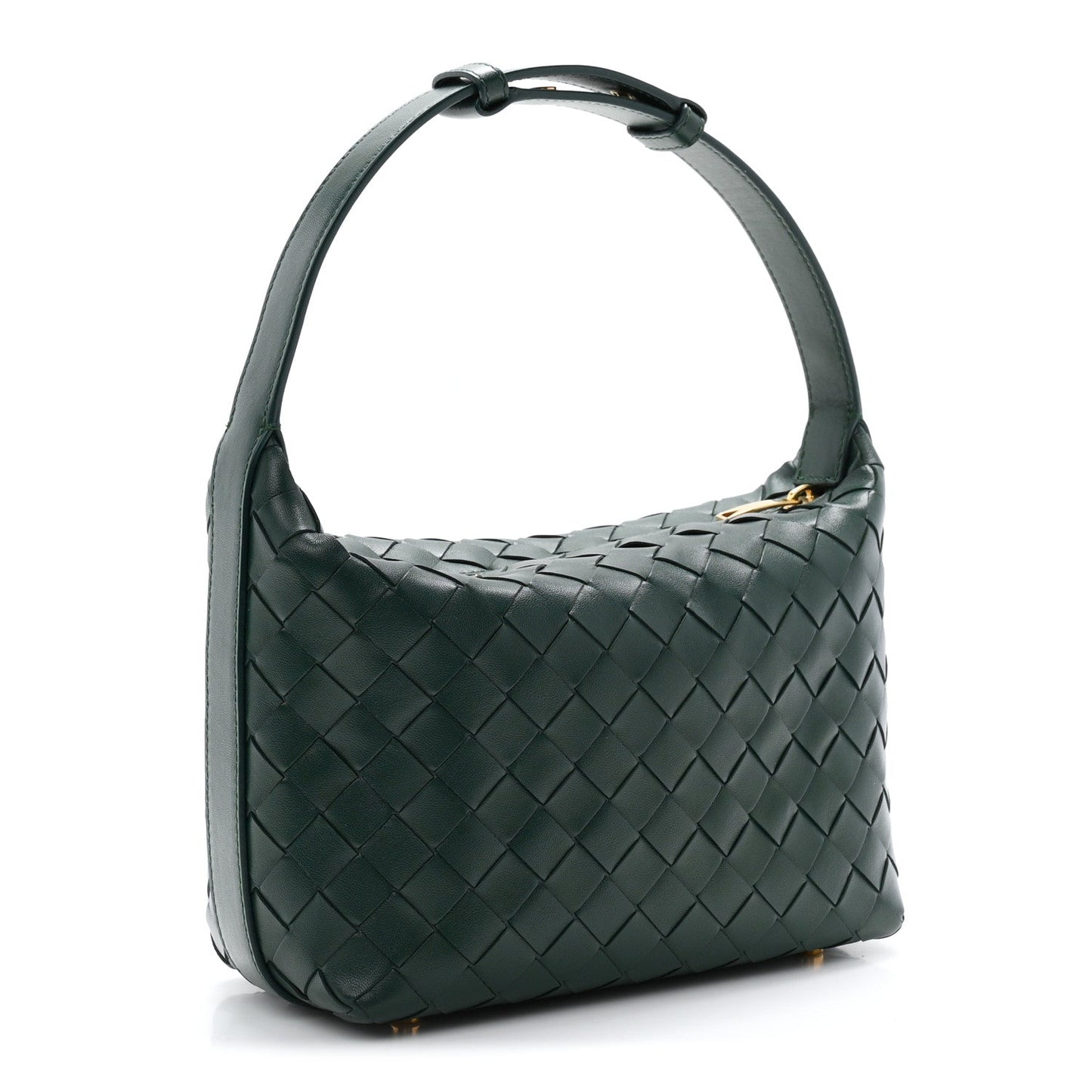 Calfskin Intrecciato Mini Wallace Emerald Green