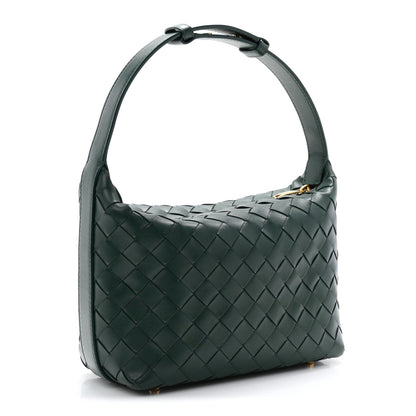 Calfskin Intrecciato Mini Wallace Emerald Green