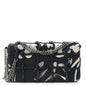 Silk Lambskin Tahiti Timeless Flap Navy White