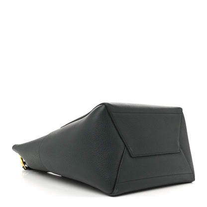 Soft Grained Calfskin Sangle Bucket Bag Amazone