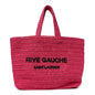 Raffia Rive Gauche Tote Pink