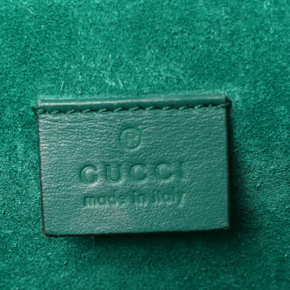 GG Supreme Monogram Embroidered Medium Dionysus Shoulder Bag Emerald