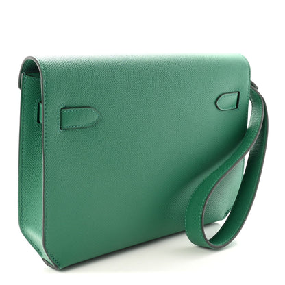 Epsom Kelly Depeches 25 Pouch Vert Jade