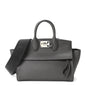 Calfskin Medium Studio Soft Bag Grey