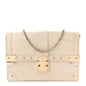 Alligator Trunk Chain Wallet Latte