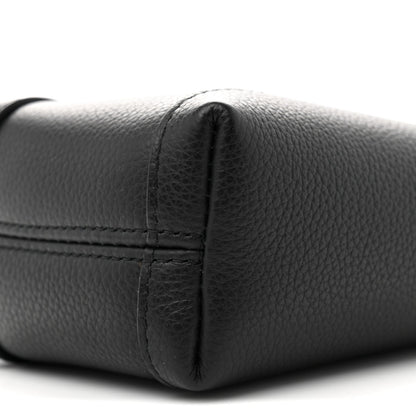 Calfskin Hourglass Phone Holder Bag Black