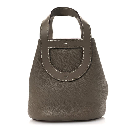 Taurillon Clemence Swift In-The-Loop 18 Bag Etoupe