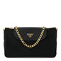 Tessuto Nylon Saffiano Crossbody Bag Black