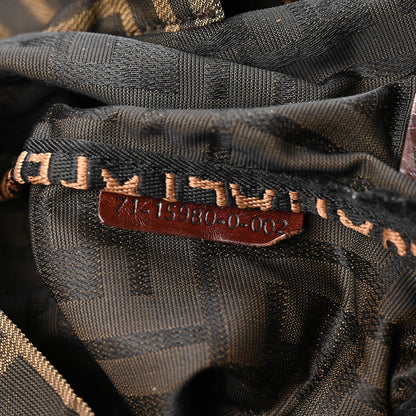 Zucca Drawstring Flap Backpack Tobacco