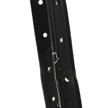 Grainy Calfskin House Check Small Canterbury Black