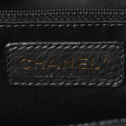 Caviar Quilted Grand Shopping Tote GST Black