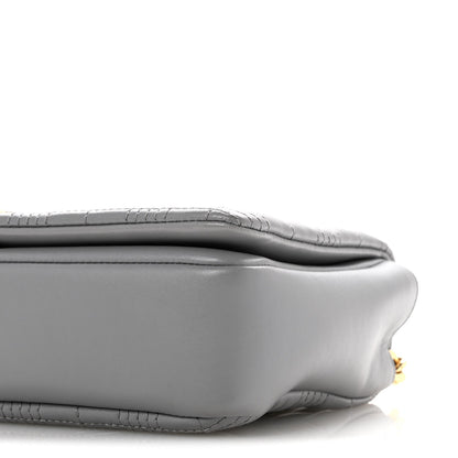 Lambskin Quilted Small Lola Bag Grey