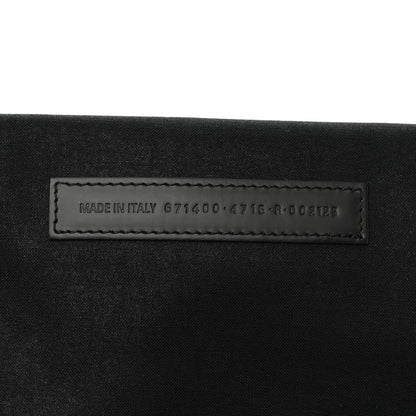 Washed Frayed Denim Logo Medium Hardware Tote Blue