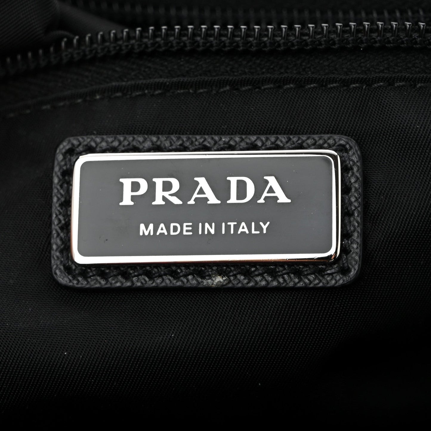 Re-Nylon Saffiano Belt Bag Black
